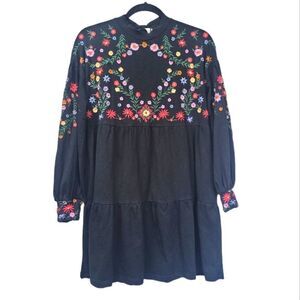 Asos floral embroidered dress